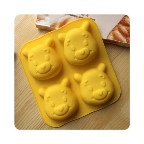 Mickey Fondant Cake Mould DIY Cartoon 3D Silicone Chocolate Cookie Jelly Ice Cube Molds Kitchen Cake Baking Decoration Tools