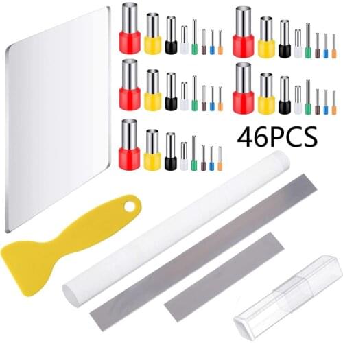 Pottery Tools 46 Stainless Steel Scraper Sliver Scepter Mud Plate Clay Mold Rod Ceramic Clay Rock Painting Kit