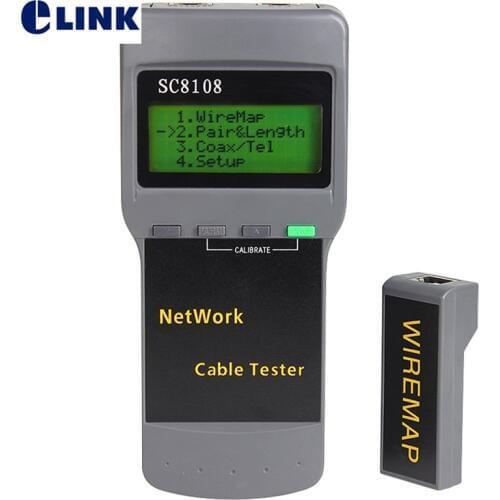 Cable Tracker C8108 CAT5 RJ45 Network Cable Tester Breakpoint Finder Length Test Rangefinder SC8108