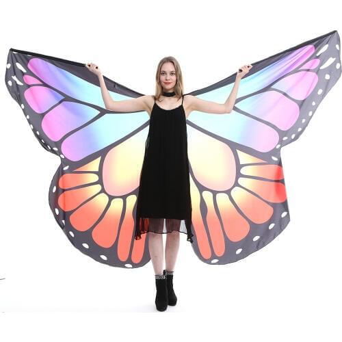 16 colors butterfly wings for oriental dances vlinder 3 pieces bag+wings+ sticks vleugels alas isis wings butterflys wings