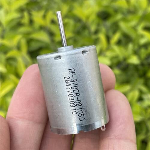Micro RC370 Motor DC 6V-24V Volt 3750RPM Mute RF-370CA-081050 Air Conditioning Deflector Power Saving Low Speed Round Motor