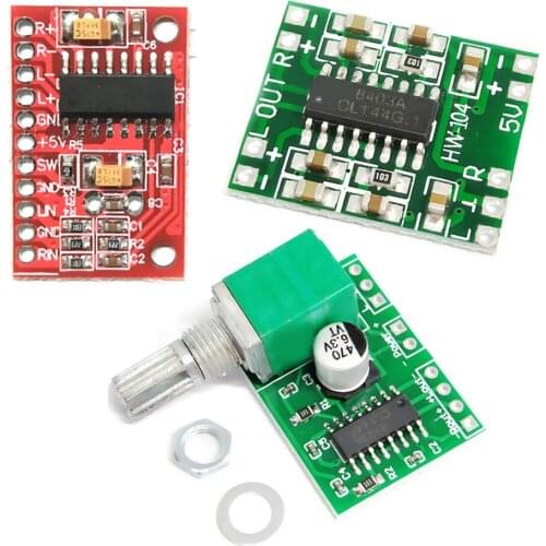 1PCS PAM8403 Super Mini Digital Power Amplifier Board Miniature Class D Power Amplifier Board 2 * 3 W High 2.5-5V