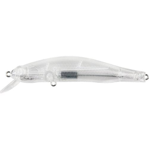 10g /15.5g 10pcs Unpainted Lure Fishing Bait Blank Transparent Crankbait Vib Minnow Wobbler Hard Bait Fishing Tackle