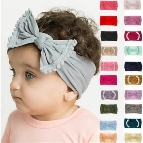 Baby Girls Bow Rabbit Turban Big Bow Knot Headband Hair band Head Wrap Cute Kids