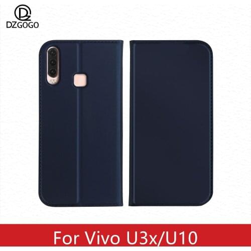 Vivo U3x Case DZgogo iSkin Series Magnet Leather Flip Book Phone Case For Vivo U3x U10 1916 Wallet Cover Coque Phone Bag