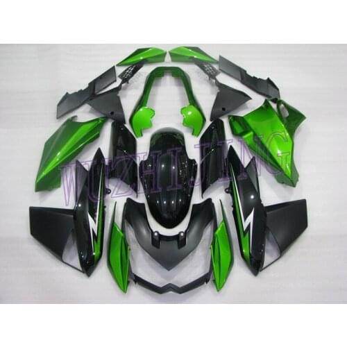 Plastic Fairings for Kawasaki Z1000 12 13 Fairing Kits Z 1000 2013 Green Black Plastic Fairing Z-1000 2010 - 2013 STREET EDITION
