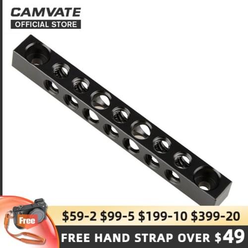 CAMVATE Aluminum Alloy Cool Cheese Bar With 1/4" Screw Holes For LILLIPUT Monitor (FA1011,FA1013,669HB,669GL,869GL & 619AH,819AH