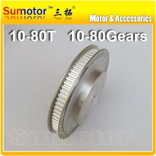 XL80T Bore 10mm 80 Teeth Pitch 1/5" Timing Belt Pulleys Timing Pulleys wheel for 3D printer CNC parts for engine DIY machine