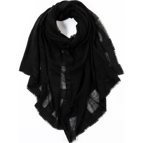 Wool acrylic blend women fashion plaid big scarfs shawl pashmina 85x200cm red 6color