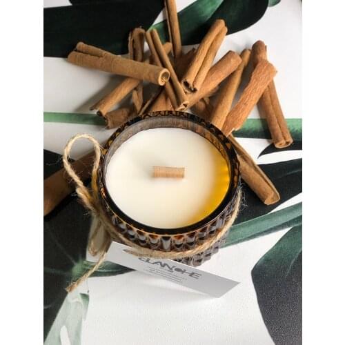 DESERT Bergamot and White Tea Scent Candle in Glass Soy Wax Aromateraphy