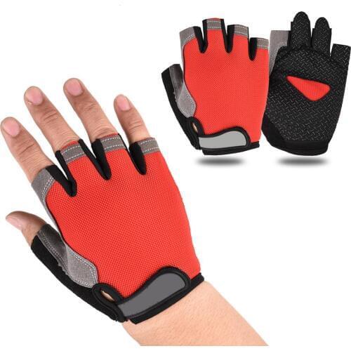 Half Finger Cycling Gloves Breathable Cycling Anti-Slip Men Women Feminina Mesh MTB Road Bike Sports Glove Sports Bicycle Gloves