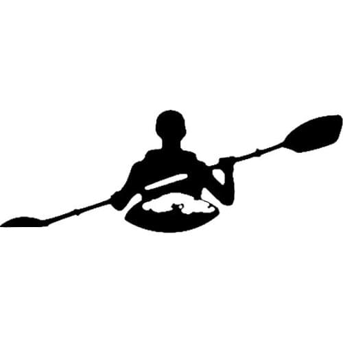 Interesting Outdoors Adventure Canoeing Graphic Car Stickers Motorcycle Decals KK Vinyl Waterproof PVC 17.2cm X 6.1cm