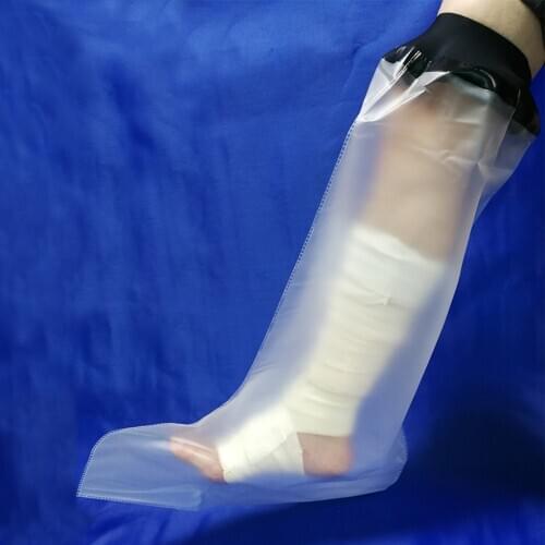Waterproof Adult Foot Leg Knee Bandage Protector Leg Cast Cover for Shower