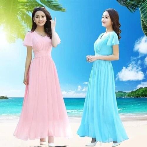 XinCOOLEr Summer Chiffon Dresses