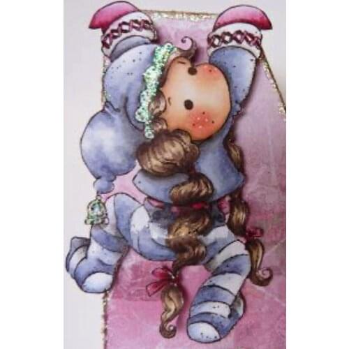 Yulan Girl Transparent Silicone Rubber And Metal Die Sheet Cling Scrapbooking DIY Cute Pattern Photo Album Stamp