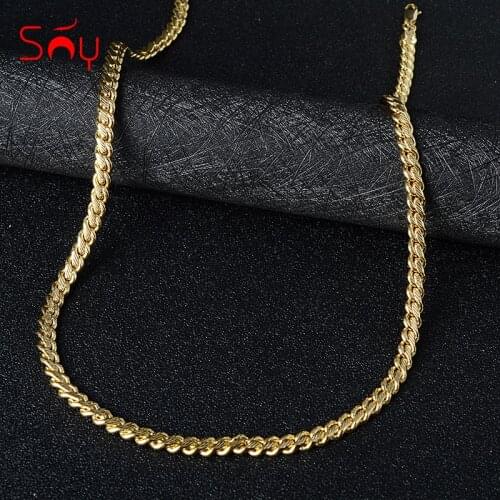 Sunny Jewelry Fashion Jewelry 2021 Copper Necklace Chains Women And Man Classic High Quality For Daily Wear Gift Wedding Party