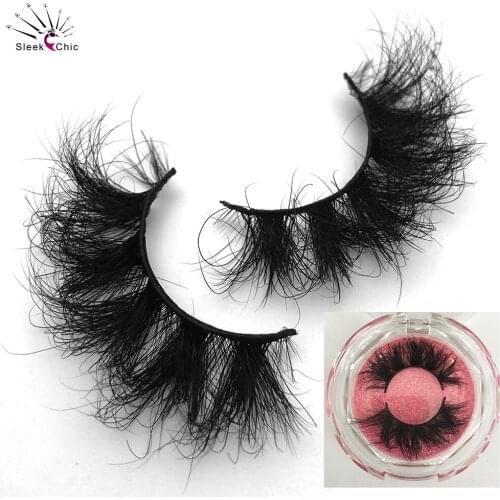 1 Pair Natural False Lashes Wholesale Messy 18mm Curly Full Strip Lashes Bulk Reusable 3D Mink Eyelashes Packaging Vendors