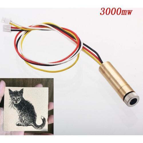 3000mw 4pin ttl/pwm control 445nm laser head replace kit for neje dk-8-kz dk-8-fkz dk-bl laser engraver