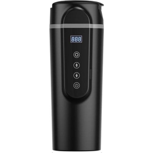 420ml Smart Car Heating Cup 12V/24V Electric Water Cup with Anti-Spill Lid Universal Mini Travel Kettle for Tea Milk Coffee Cup