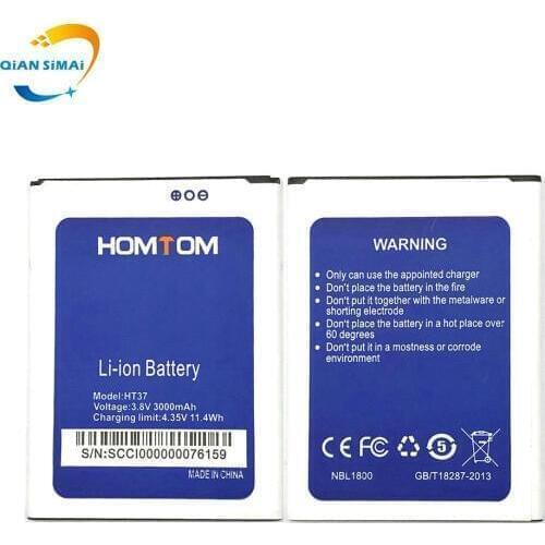 5PCS New High Qualtiy Homtom HT37 Battery for Homtom HT37 Pro mobile phone in stock+ Track Code