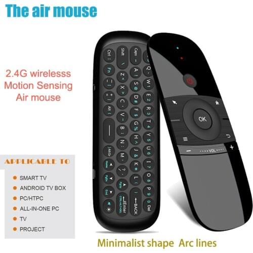 W1 2.4G Air Mouse Wireless Keyboard Infrared Learning For Smart TV android Tv Box project Motion Sensing Remote control