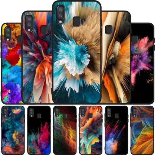 Dazzle gorgeous black soft phone Case For Samsung A10 20 30 40 50 30S 50S 60 70 M10 M30S M40 A31 51 71 A20E A10E A21S shell