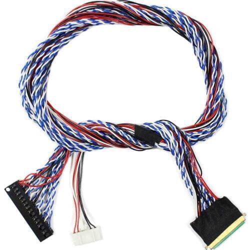 LVDS CABLE 500mm IPEX 40P 2ch 6bit for 15.6" 17.3" 1600x900 1920x1080 LCD