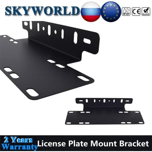 License Plate Mount Bracket Car Number Plate Frame Holder For Driving Extra Light Bar Mounting For Jeep Pickup 4x4 Uaz LED Light