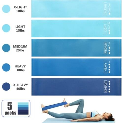 Livefit Resistance Bands Set with Instruction & Carry Bag, Strength Workout Bands for Fitness Home Gym