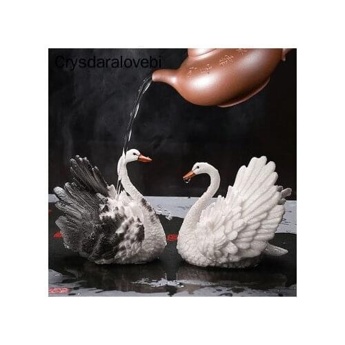 Lucky Desktop Decoration Tea Pet Filter Tea Bag Hanging Craft Pottery Tea Set Strainer Tea Accessory Clay Tea Bag Holder