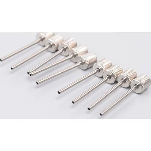 Small Pump Special Stainless Steel Metal Gas Needle Basketball Football Ball Needle Universal US Gas Nozzle Gas Needle
