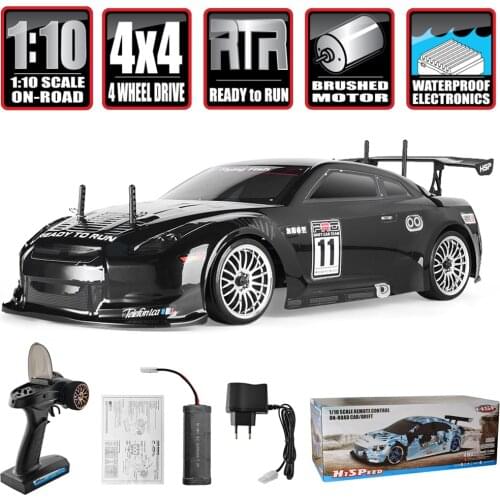 HSP Racing Rc Drift Car 4wd 1:10 Electric Power On Road Rc Car 94123 FlyingFish 4x4 vehicle High Speed Hobby Remote Control Car