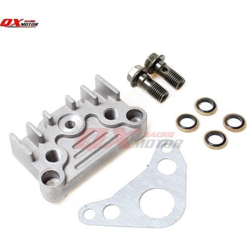 125cc 140cc Motorcycle Oil Cooler Horizontal Engine Adapter Engine Cylinder Cover Dirt Pit Bike Monkey Bike Atv Quad Spare Parts