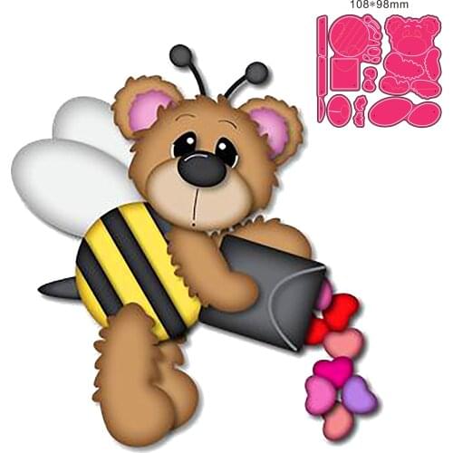 Metal cutting dies cut die mold Animal bee decoration Scrapbook paper craft knife mould blade punch stencils dies