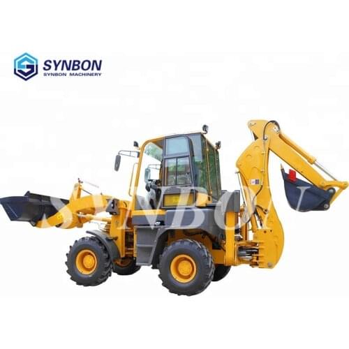 Multipurpose Backhoe loader,agricultural machinery mini loader and excavator, small excavator towed loader， backhoe loader
