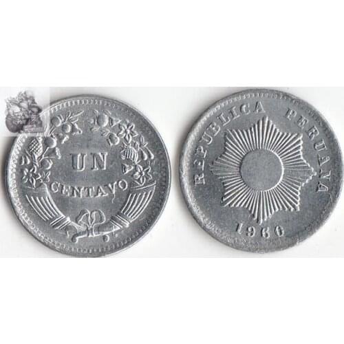 Peru 1 Cents America Coins Original Rare Coin Commemorative Edition 100% Real
