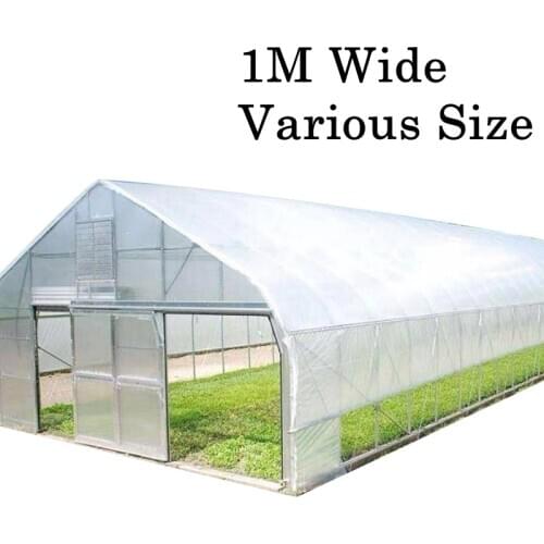 1M Wide Garden Flower Plant Covers PE Plastic Protective Film Agricultural Greenhous Film Keep Warm Shade Rain-proof Garden Film