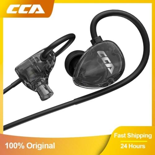 CCA CSA Wired Earphones In Ear HiFi Game Earbuds Monitor Sport Headphones With Microphone Dynamic 1DD Noice Cancelling Headset