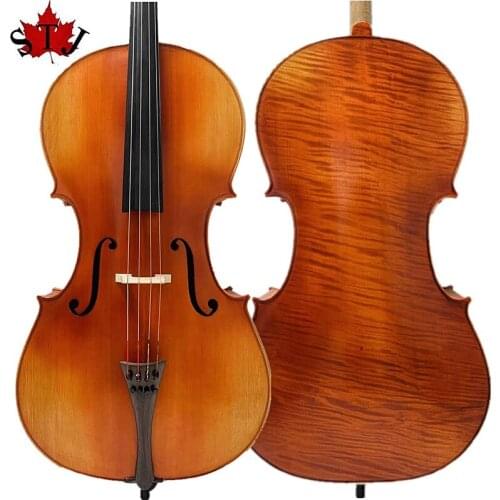 Rare Professional song "Master" Cello 4/4 ,one piece of maple wood,sound clear and melodious#14749