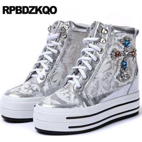 RPBDZKQO Women's Hidden Platform Shoes