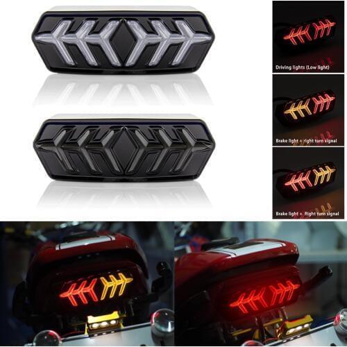 Motorcycle Turn Signal Light DRL Motorbike Led Indicator Tail Rear Light Daytime Running Light Flowing Light Brake Light 12V