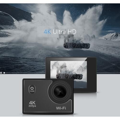 Andoer WiFi Sports Action Camera Ultra HD Waterproof 4K 16MP MINI Camera 2inch LCD 140 Degree Wide Angle DV Camcorder