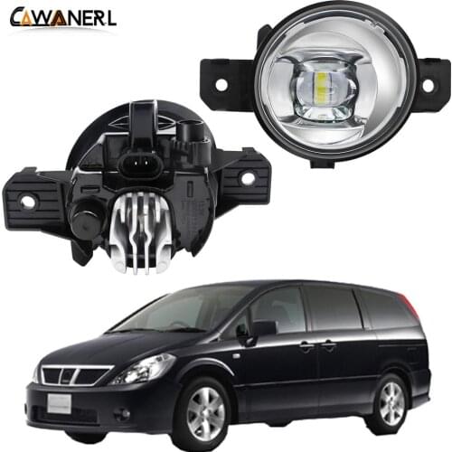 LED Fog Light Assembly 30W H11 Car Driver + Passenger Lens Fog Light Daytime Running Lamp 12V For Nissan Presage 2004 2005 2006