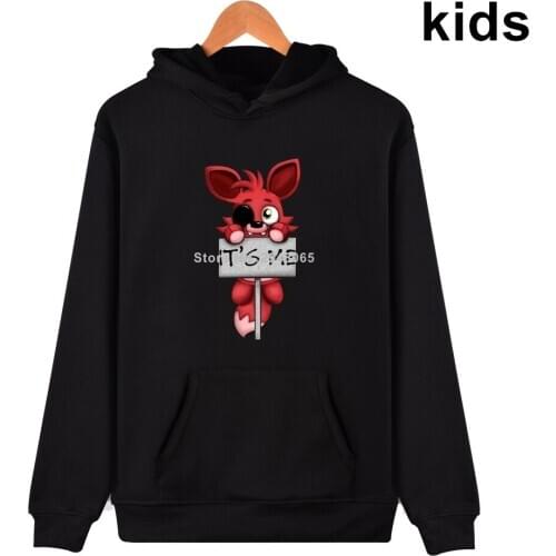 3 To 14 Years Kids Hoodies Five Nights At FNAF Printed Hoodie Sweatshirt Boys Girls Cartoon Bear Jacket Coat Children Clothes