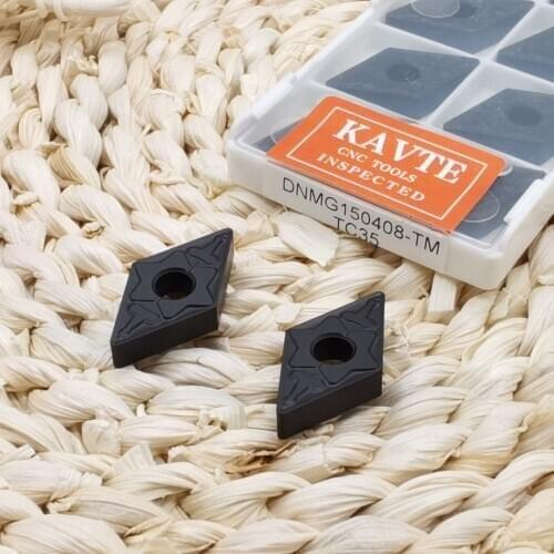 KAVTE DNMG150404-TM DNMG150408-TM DNMG150608-PM Carbide Inserts for Turning Machining DNMG150608 turning plate DNMG150408