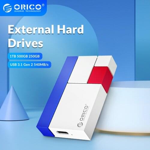 ORICO Chroma CN300 External Hard Drives 1TB 500GB 250GB Mini Portable SSD Type-C 540M/S External Solid State Drive External SSD