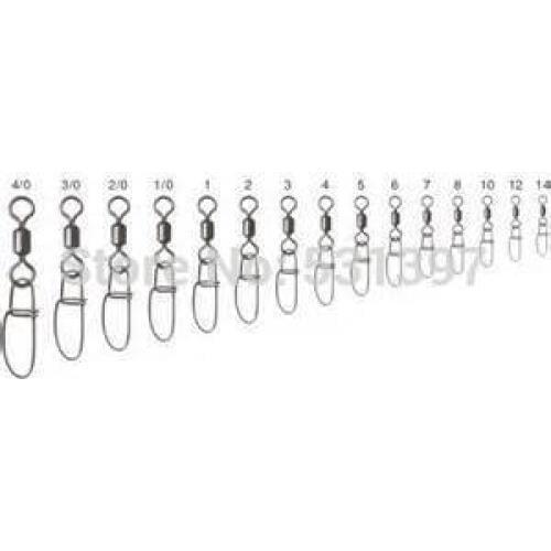 Rolling swivel with insurance snap 1-0