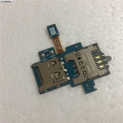 ZONBEMA High quality New SD SIM Card Reader Holder Tray Slot Flex Cable For Samsung Galaxy S Advance i9070