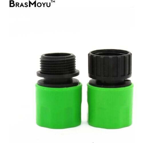 1PC Male Female Hose Connector From Quick Adaptor to 3/4'' Hose Thread Connector Garden Quick Coupling Irrigation Adapting Piece
