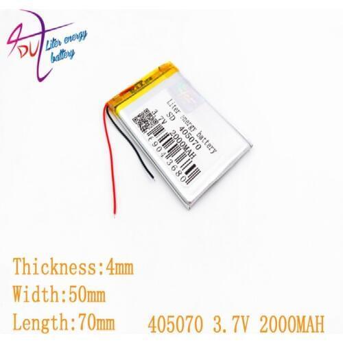 1pcs [SD] 405070 3.7V 2000mAH 385070 405068 Polymer lithium ion / Li-ion battery for TOY,POWER BANK,GPS,mp3,cell phone,speaker